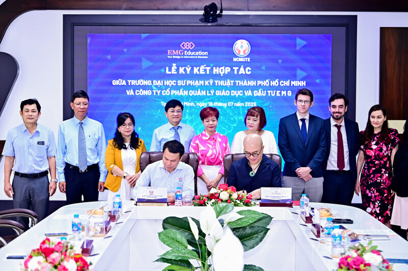 Trường ĐH Sư phạm Kỹ thuật TP.HCM  ký kết hợp tác với EMG Education về việc triển khai chứng chỉ PEIC
