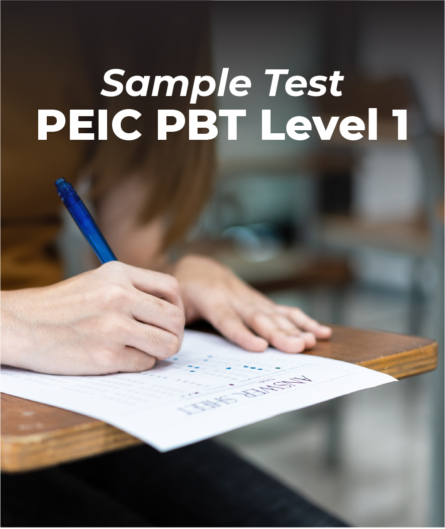 ENG_sample test PEIC PBT Level 1
