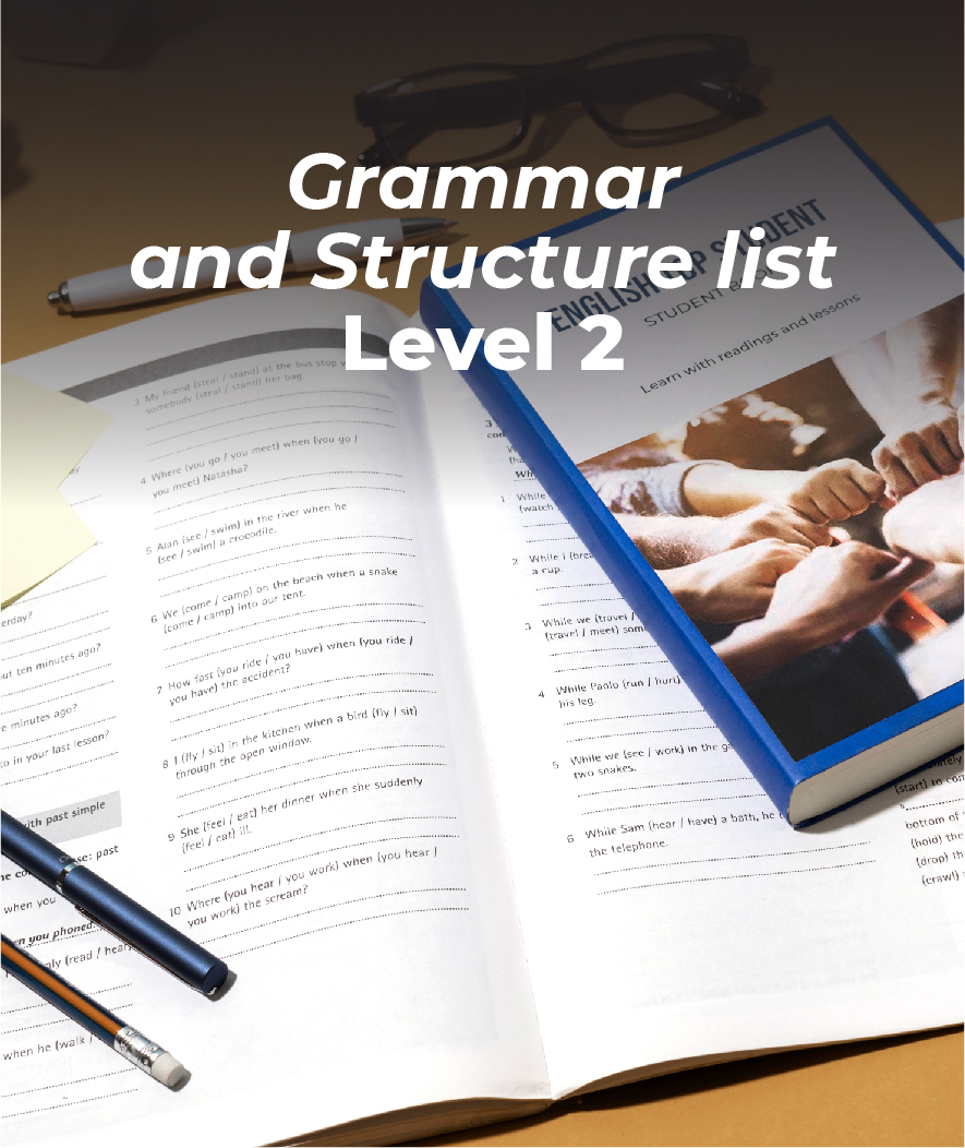 Grammar and Structure list_PEIC-Level 2