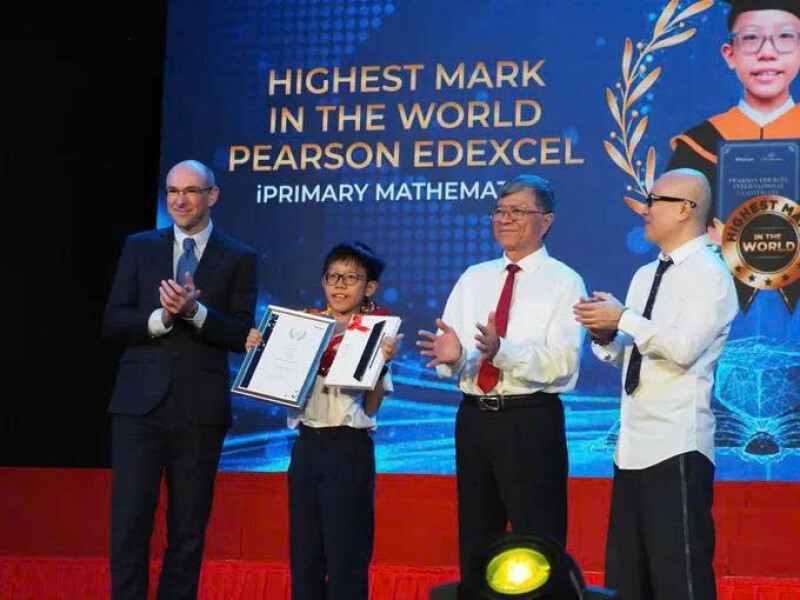 Ho Chi Minh City: Student Achieves World’s Highest Primary Mathematics Score in iPrimary Examination