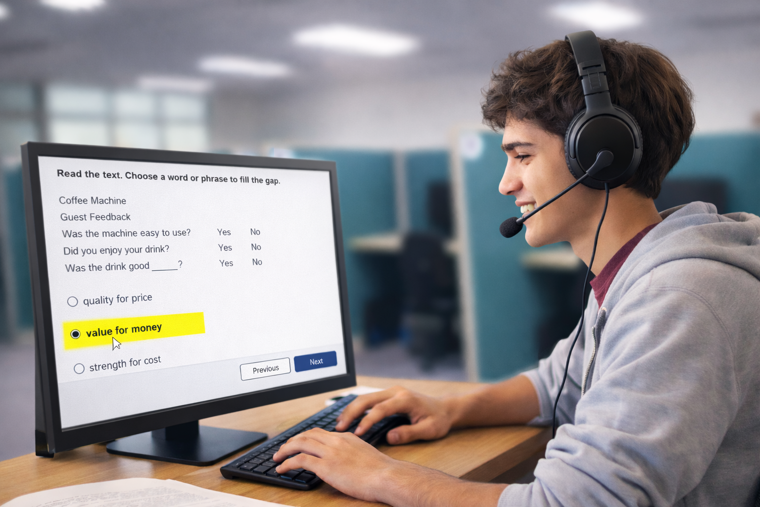 Luyện tâp thi PEIC trên nền tảng OTPEIC