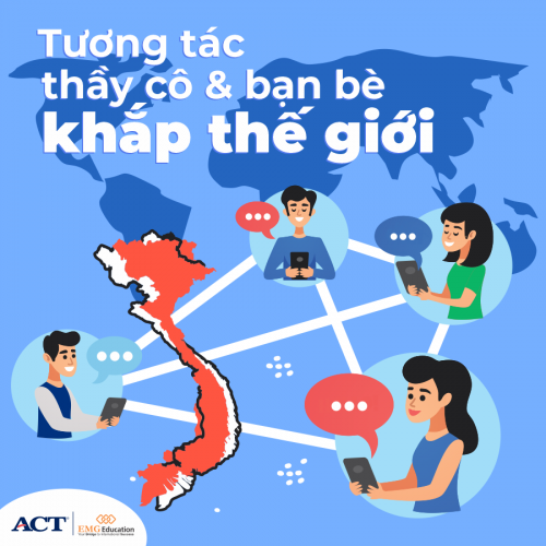 Luyện thi ACT trên nền tảng ACT Online Prep trong thời giãn cách vì dịch Covid-19.