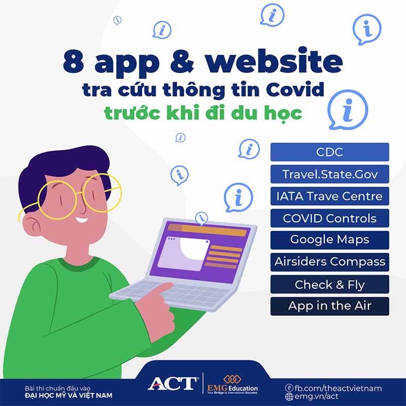 Danh sách 8 app và website tra cứu thông tin Covid trước khi đi du học