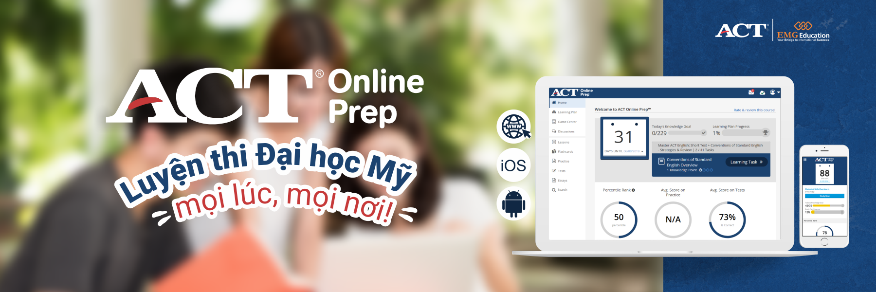 ACT Online Prep - Phương pháp luyện thi ACT tối ưu