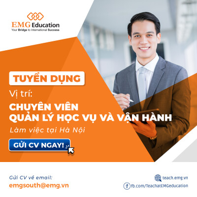 Chuyên viên Quản lý Học vụ và Vận hành (Làm việc tại Hà Nội)