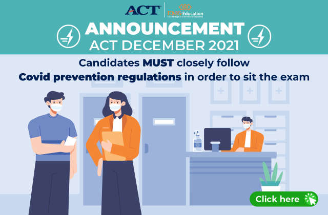 Kỳ thi ACT tháng 12/2021 được diễn ra