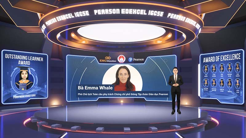 Bà Emma Whale - Phó Chủ tịch toàn cầu phụ trách chứng chỉ Phổ thông - Tập đoàn GD Pearson